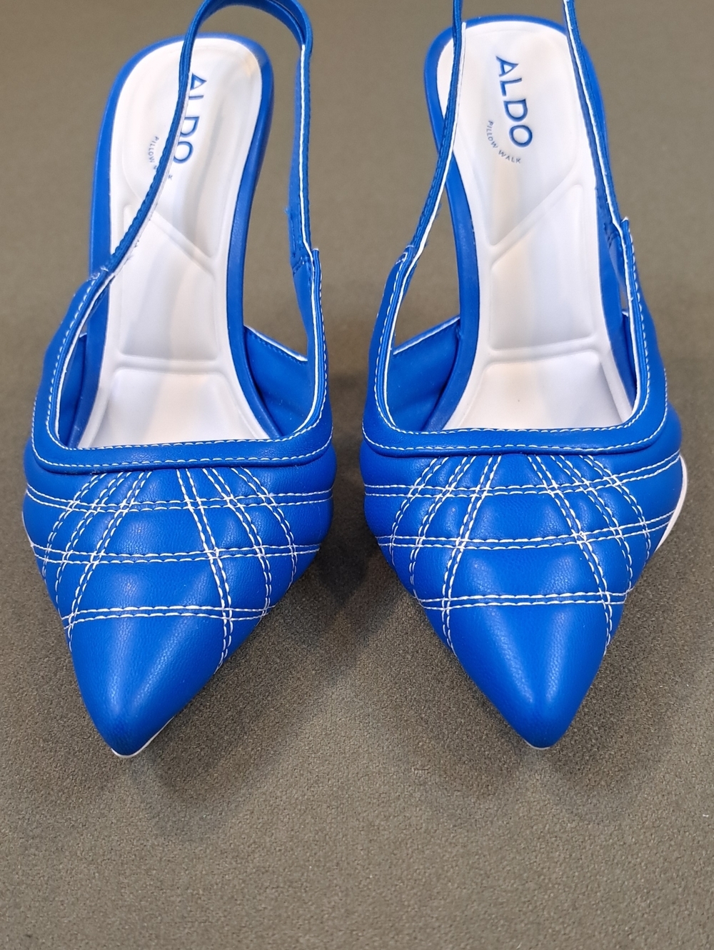ALDO Striker Slingback Heels - Color: Medium Blue - Size: 6 - Picture 4 of 10